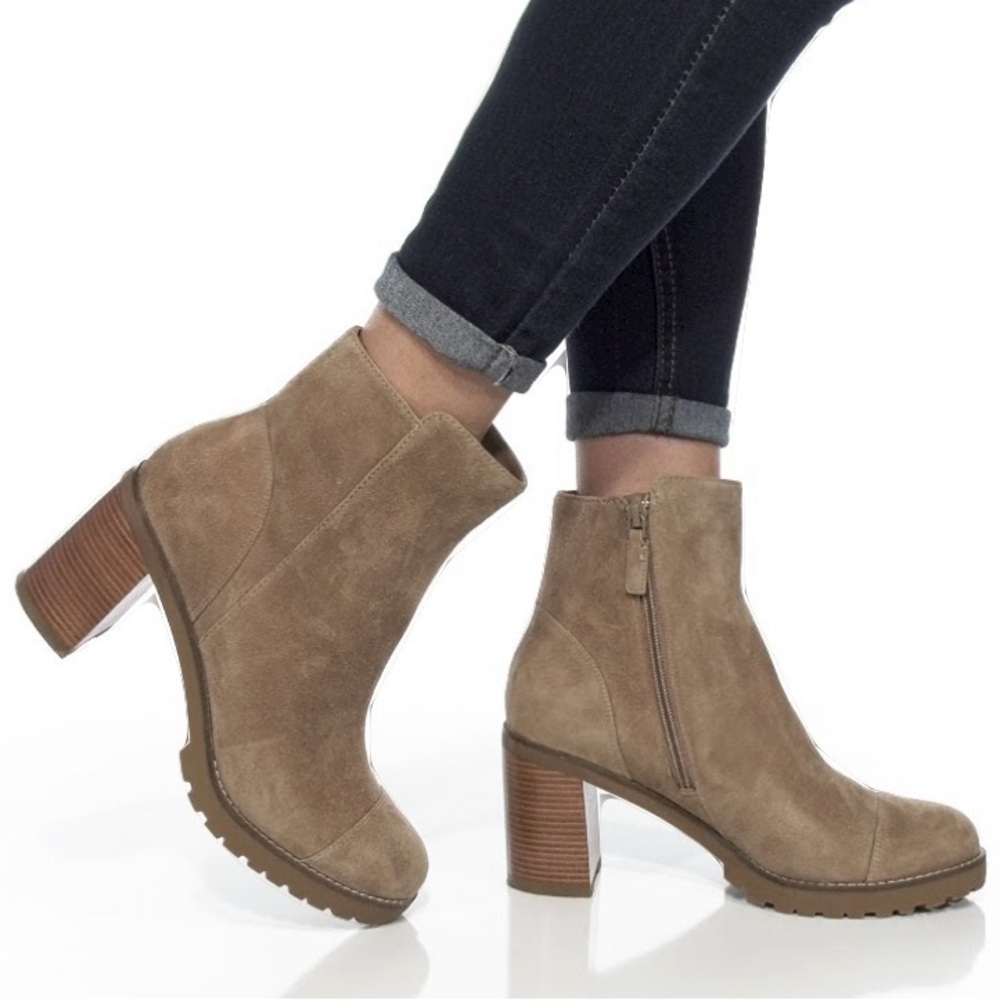 Cole Haan Foster Lug Sole Bootie in light brown